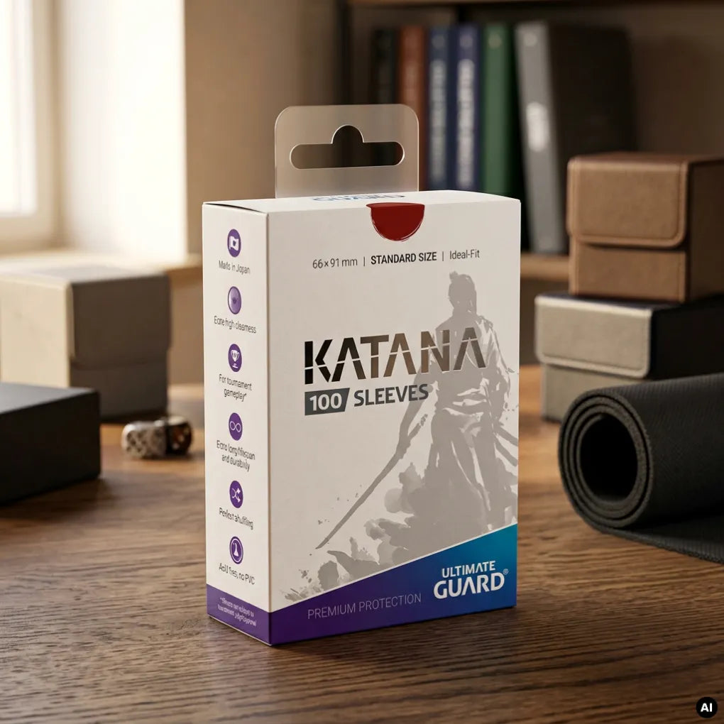 Ultimate Guard - Katana Sleeves Standard Size Red - 100 pieces