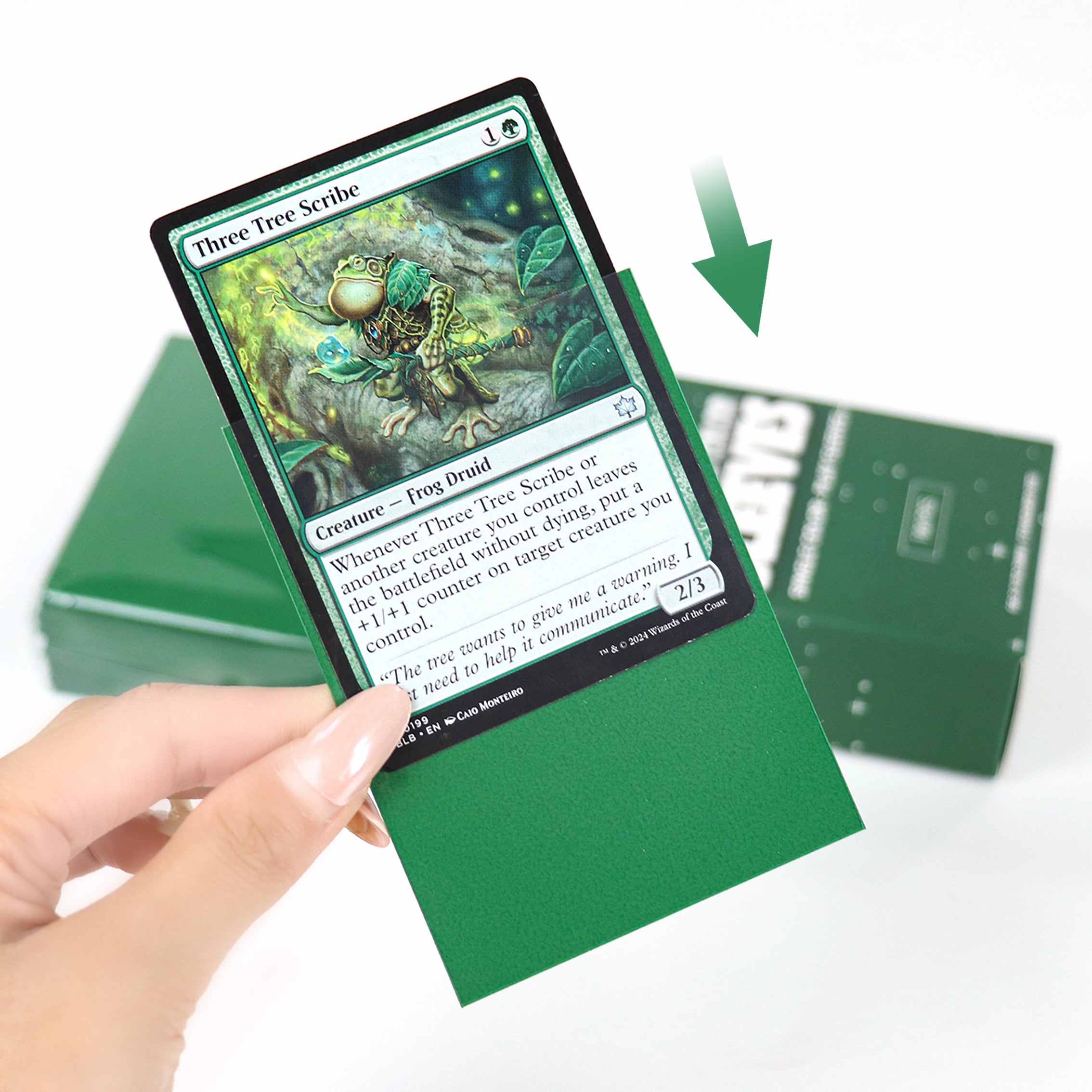 cardcosmos - Koszulki matowe Premium zielone | 100stk