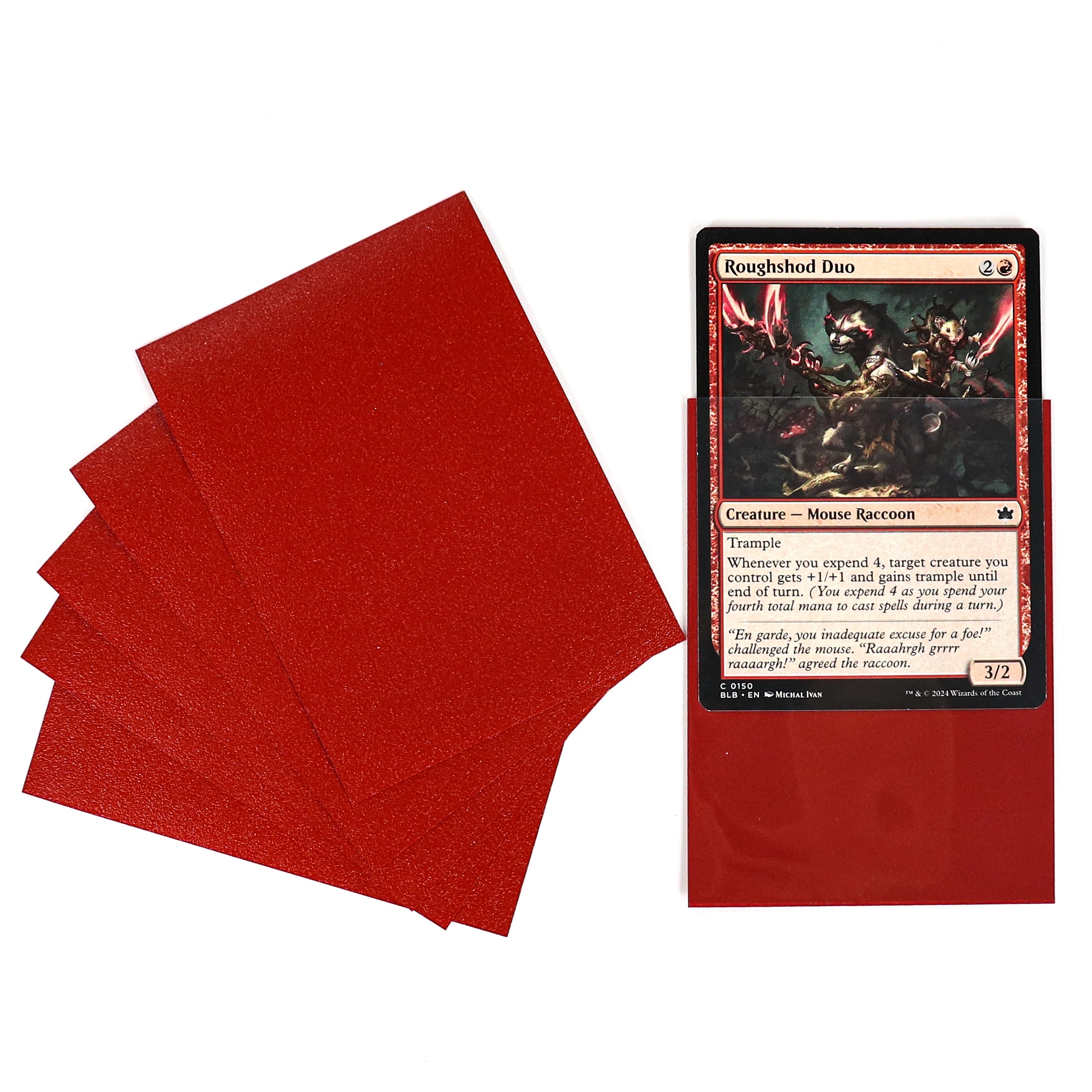 cardcosmos - Koszulki matowe Premium czerwone | 100stk