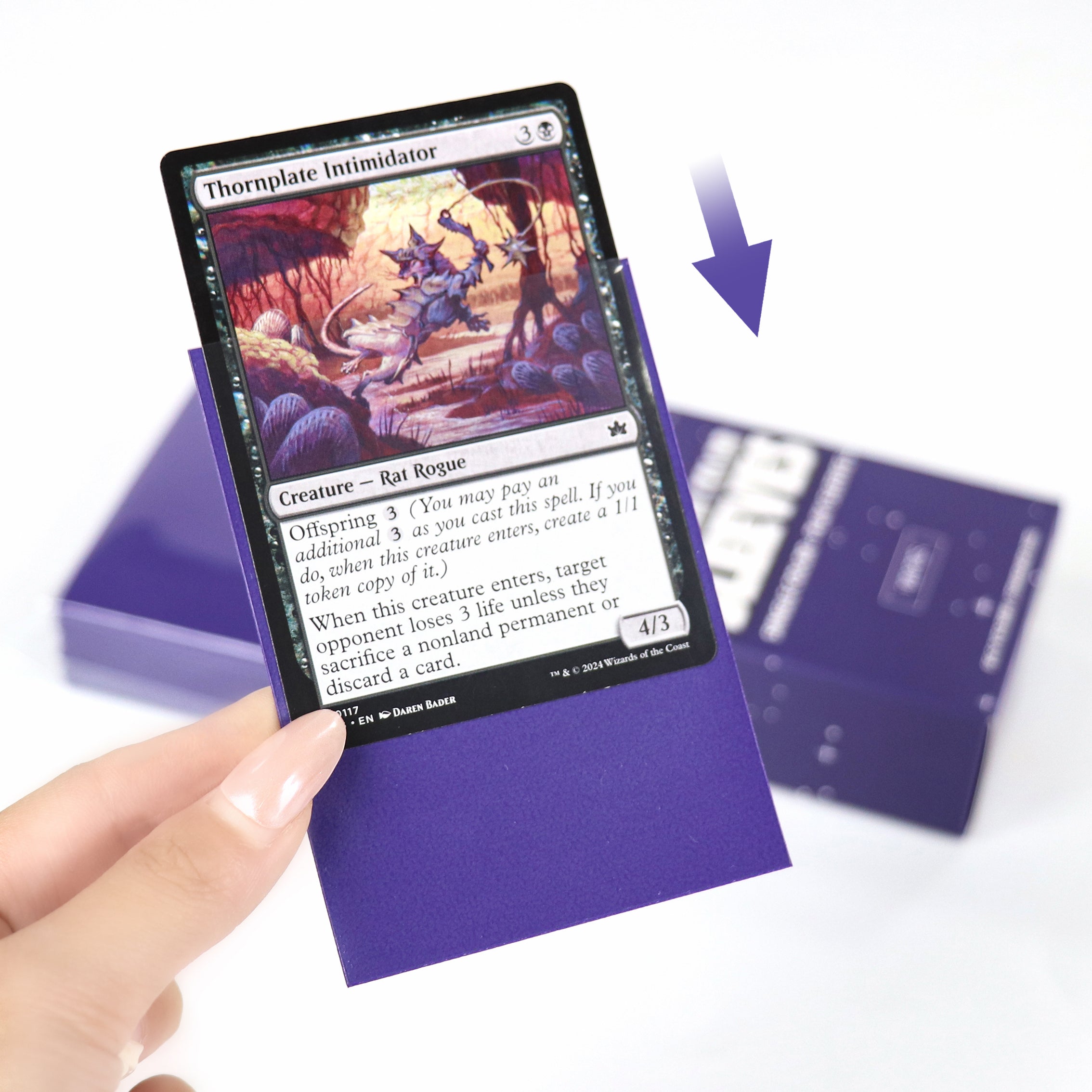 cardcosmos - Koszulki matowe Premium fioletowe | 100stk