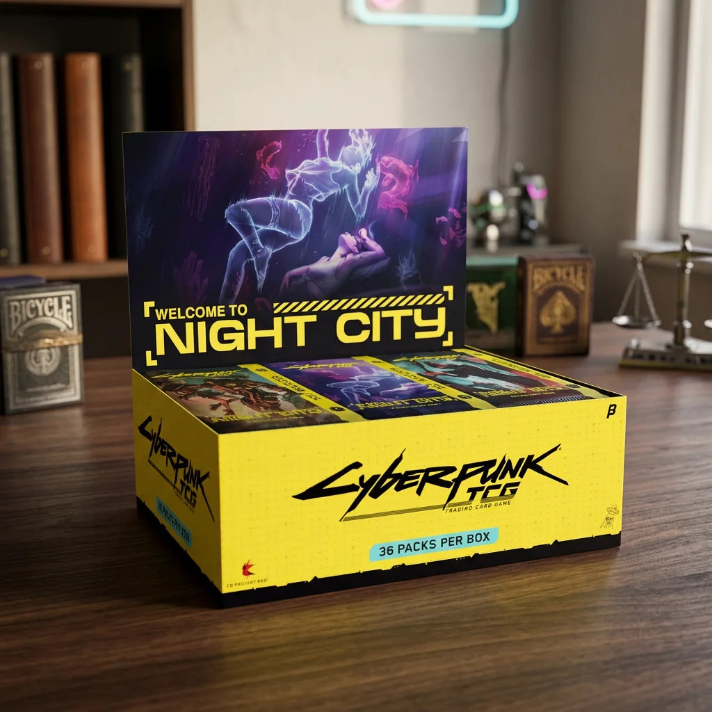 Cyberpunk TCG: Welcome to Night City Beta Booster Display English