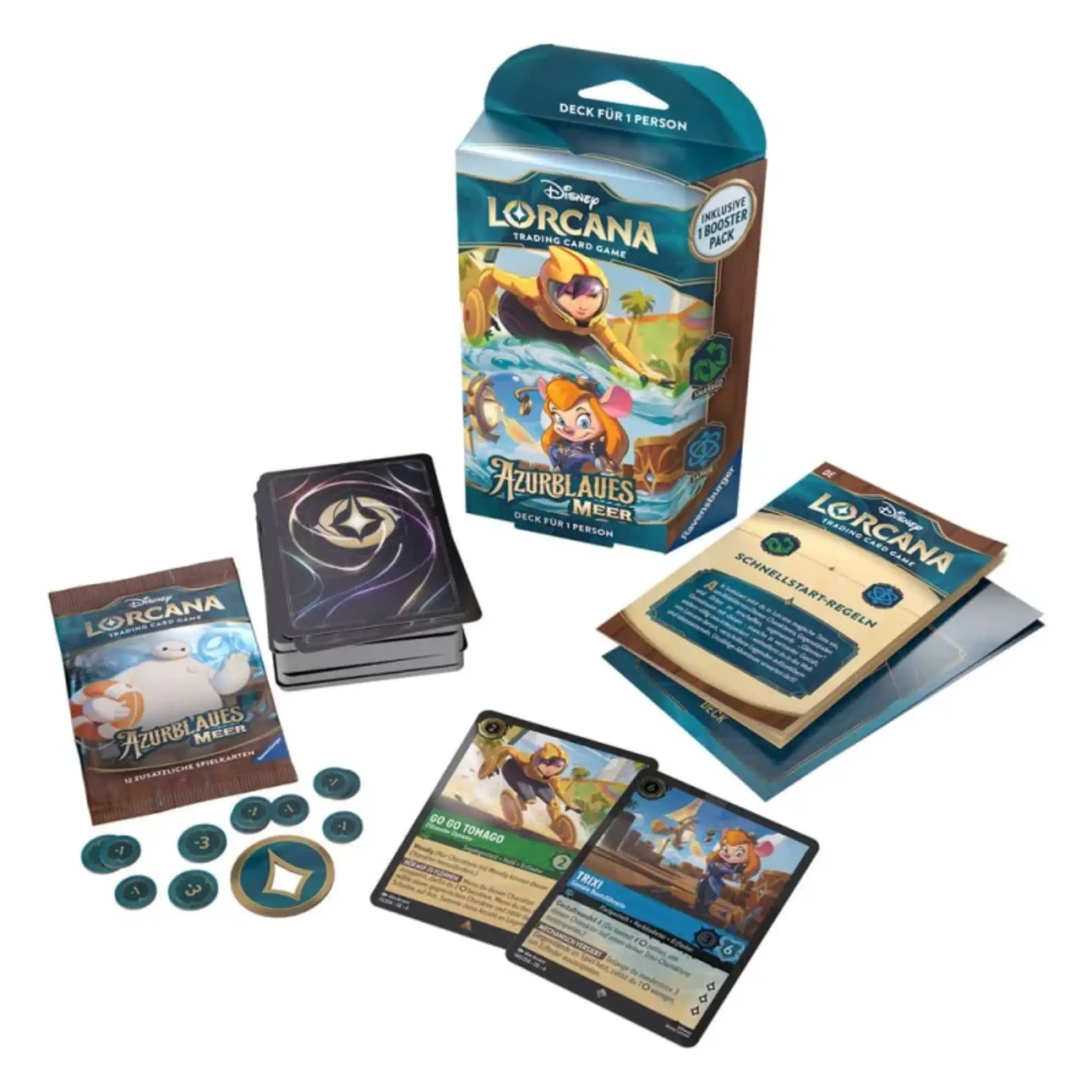 Disney Lorcana - Azurblaues Meer Starter Deck Display - DE
