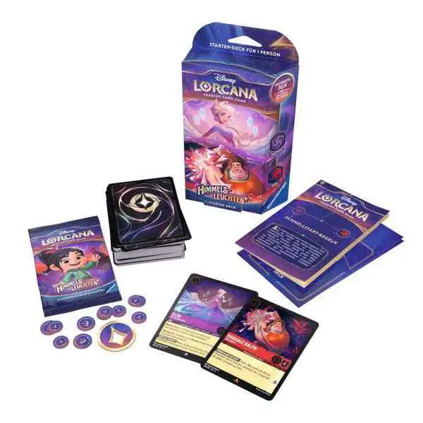 Disney Lorcana - Himmelsleuchten: Starter Deck Amethyst und Rubin - Elsa und Ralph - DE