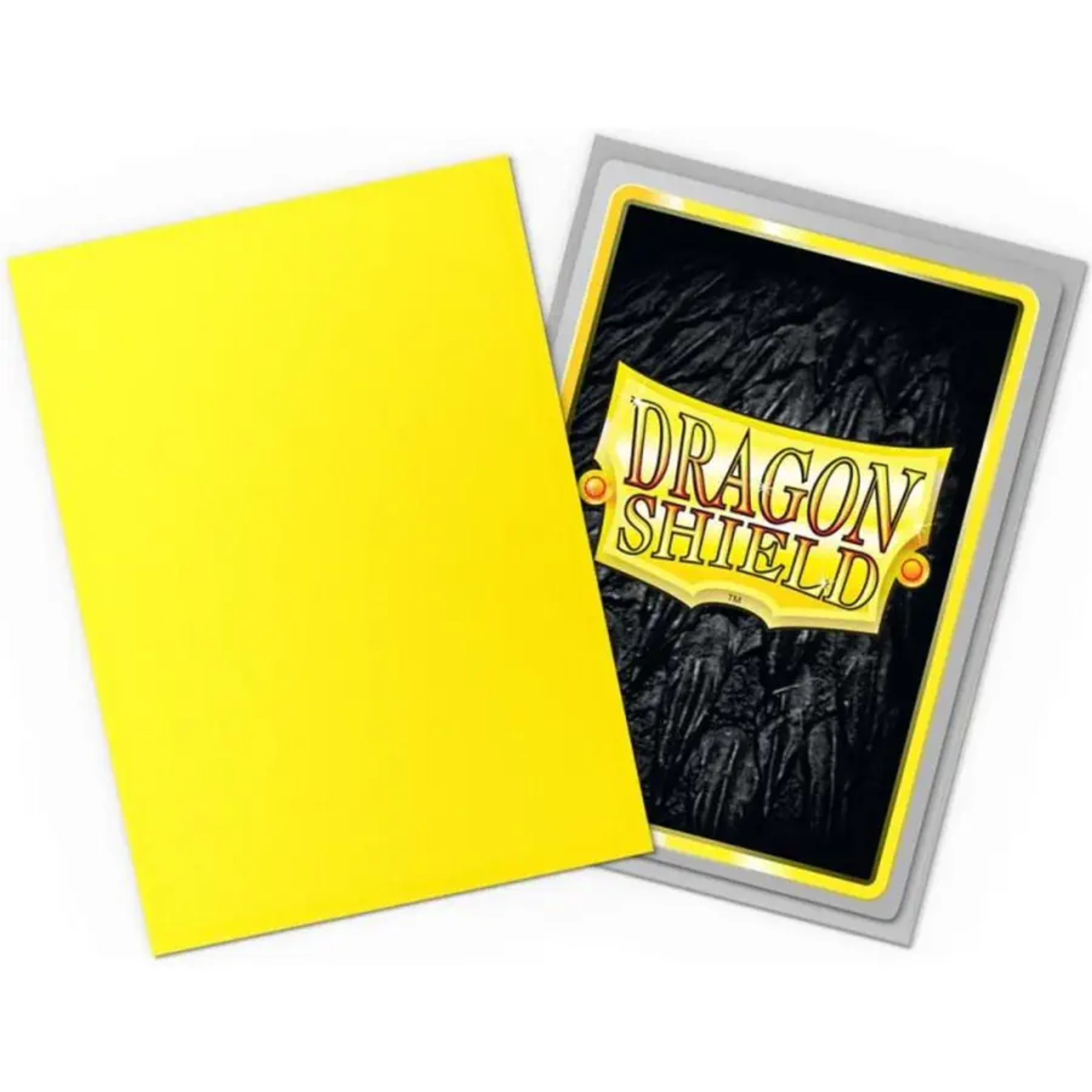 Dragon Shield Koszulki – Podwójne matowe żółte i srebrne (100 sztuk)