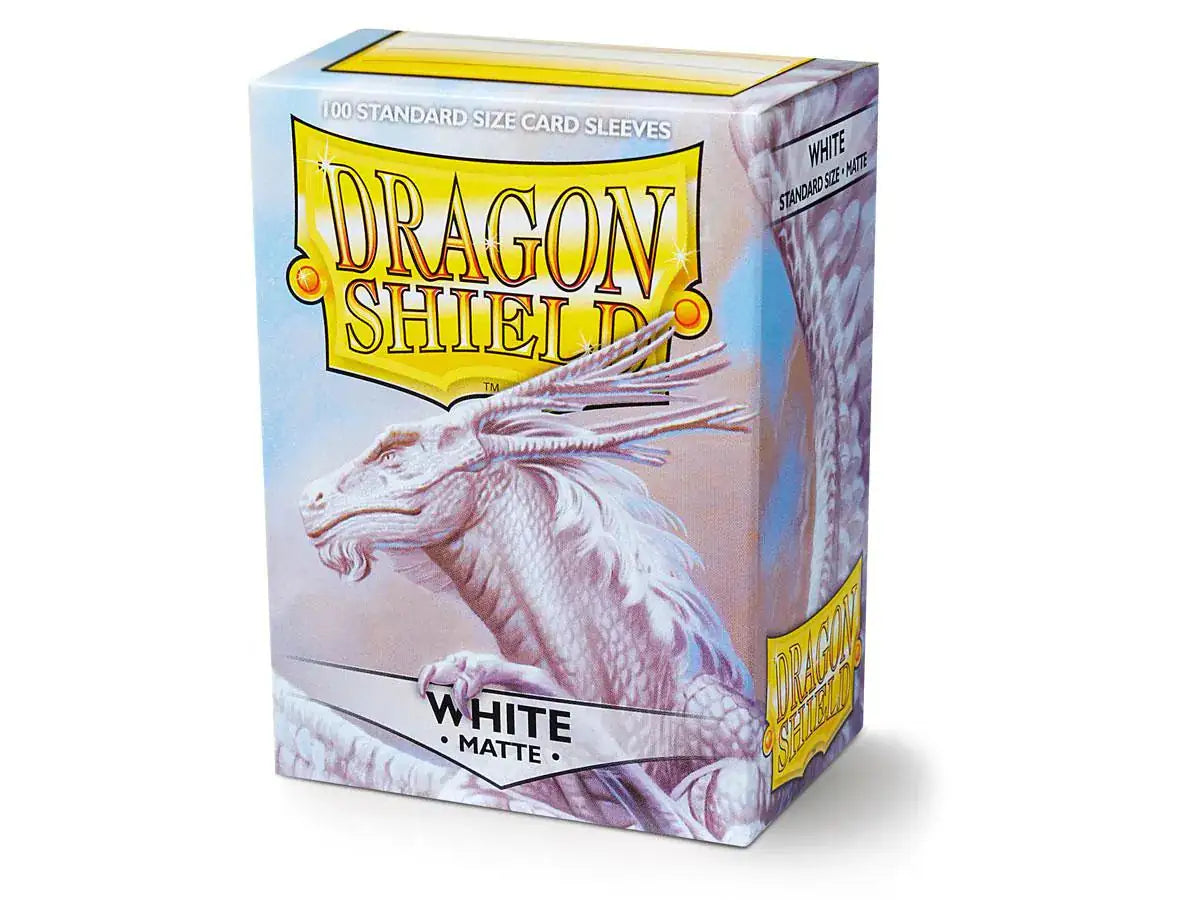 Dragon Shield Sleeves - Matte Standard White | 100stk