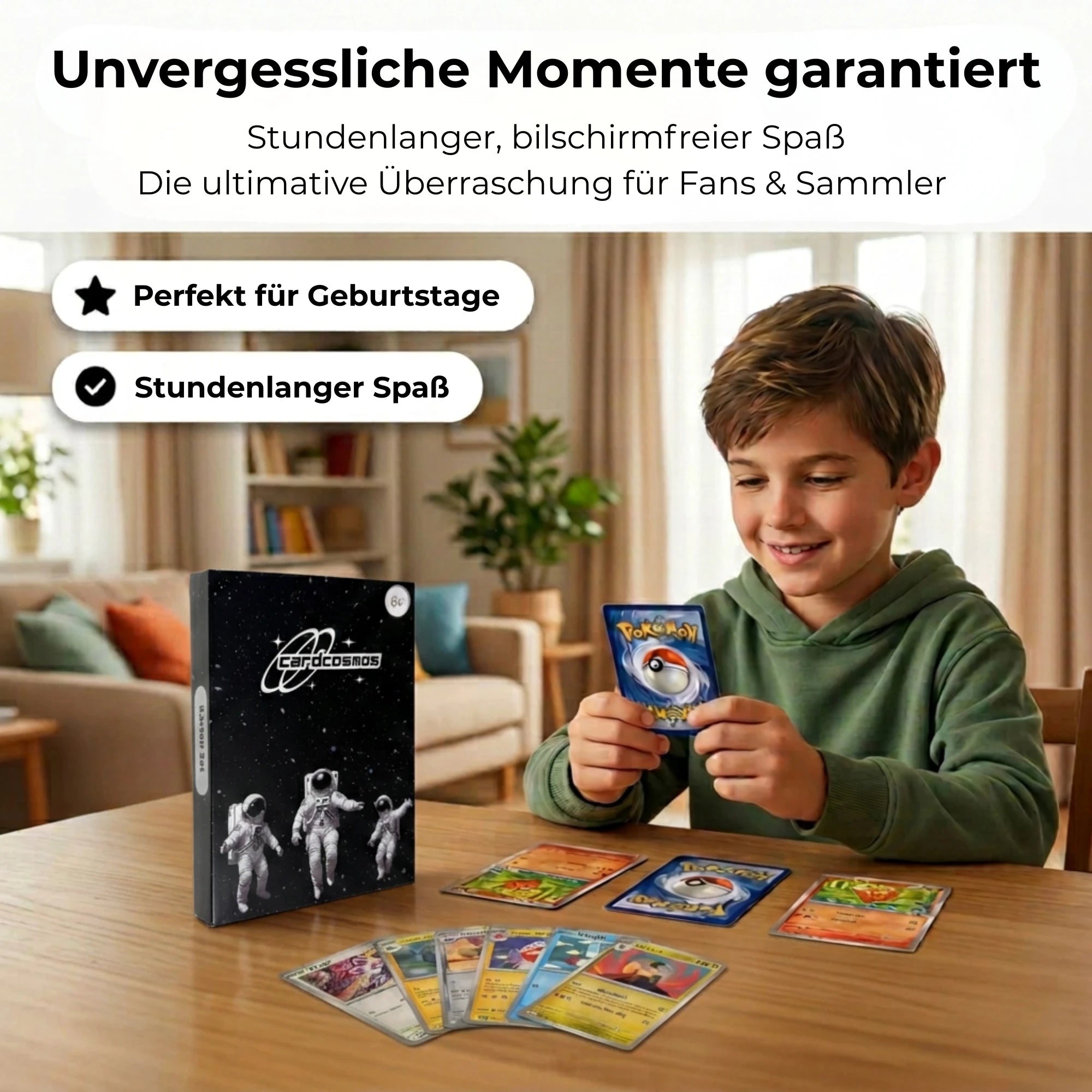 Pokémon Karten Set Angielski – 200 kart w tym 25 Holo + 100 Koszulek na karty