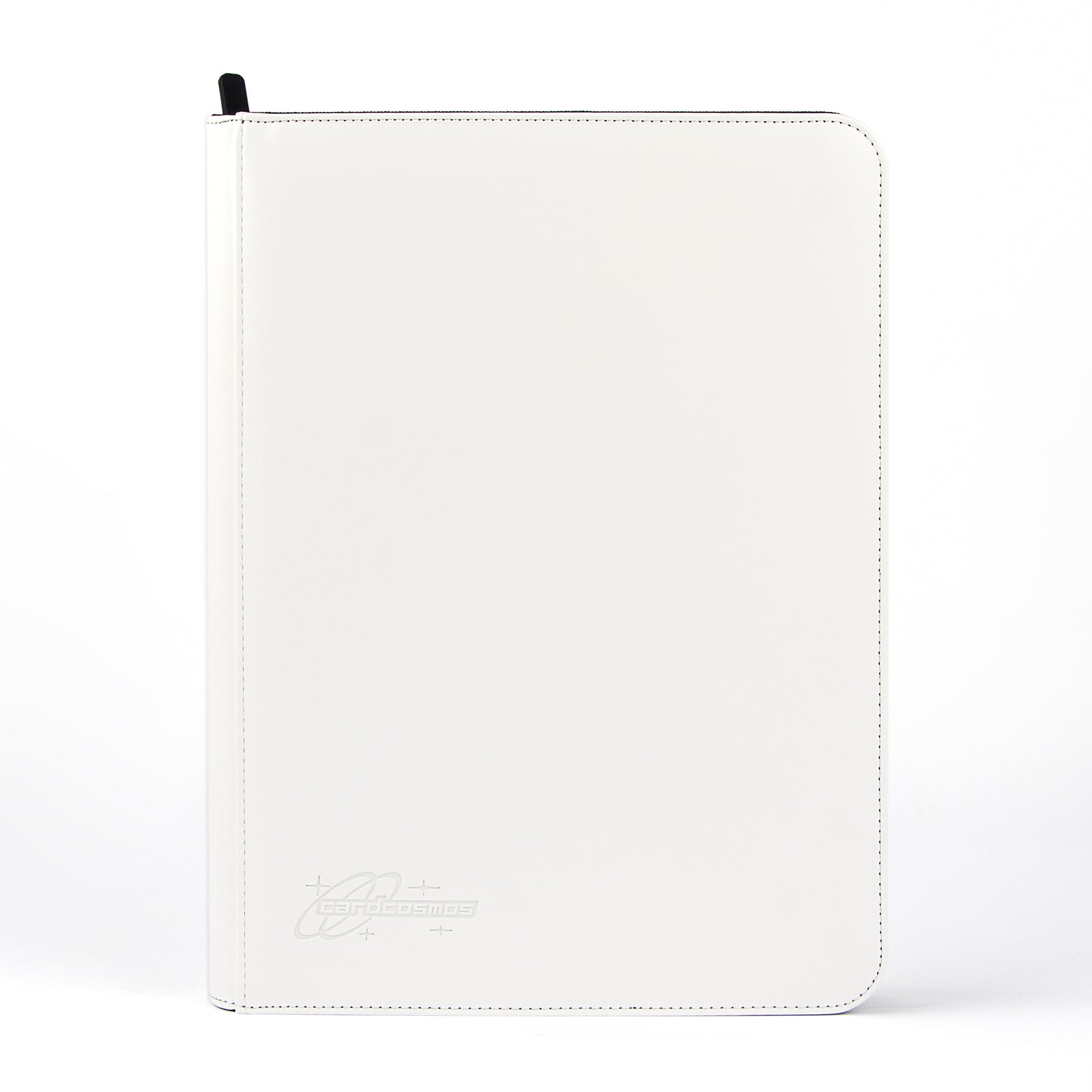 cardcosmos - 9 Pocket Strap Premium Leather Binder - Weiß