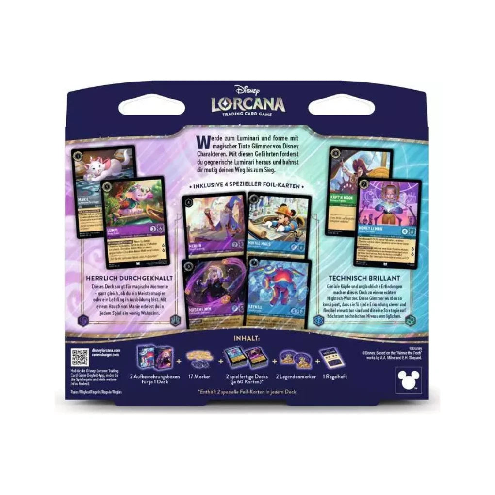Disney Lorcana - Die Stadt Hyperia dla 2 Gracze-zestaw startowy - Niemiecki