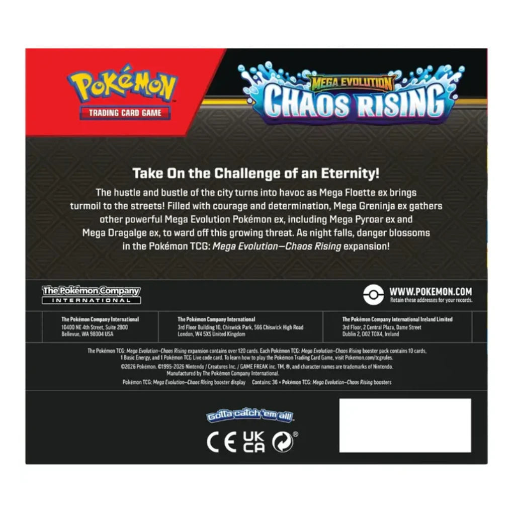 Pokémon - Mega Evolution: Chaos Rising Display boosterów - Angielski