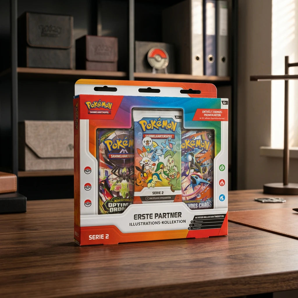 Pokémon - Pierwsza kolekcja ilustracji partnerów Collection box seria 2 - Niemiecki
