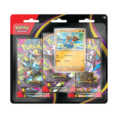 Pokémon - Mega Evolution: Dark Night 3-Pack Blister Pack - German