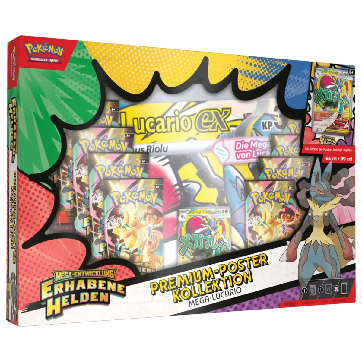Pokémon - Erhabene Helden Mega Lucario EX Premium Poster Kollektion - DE