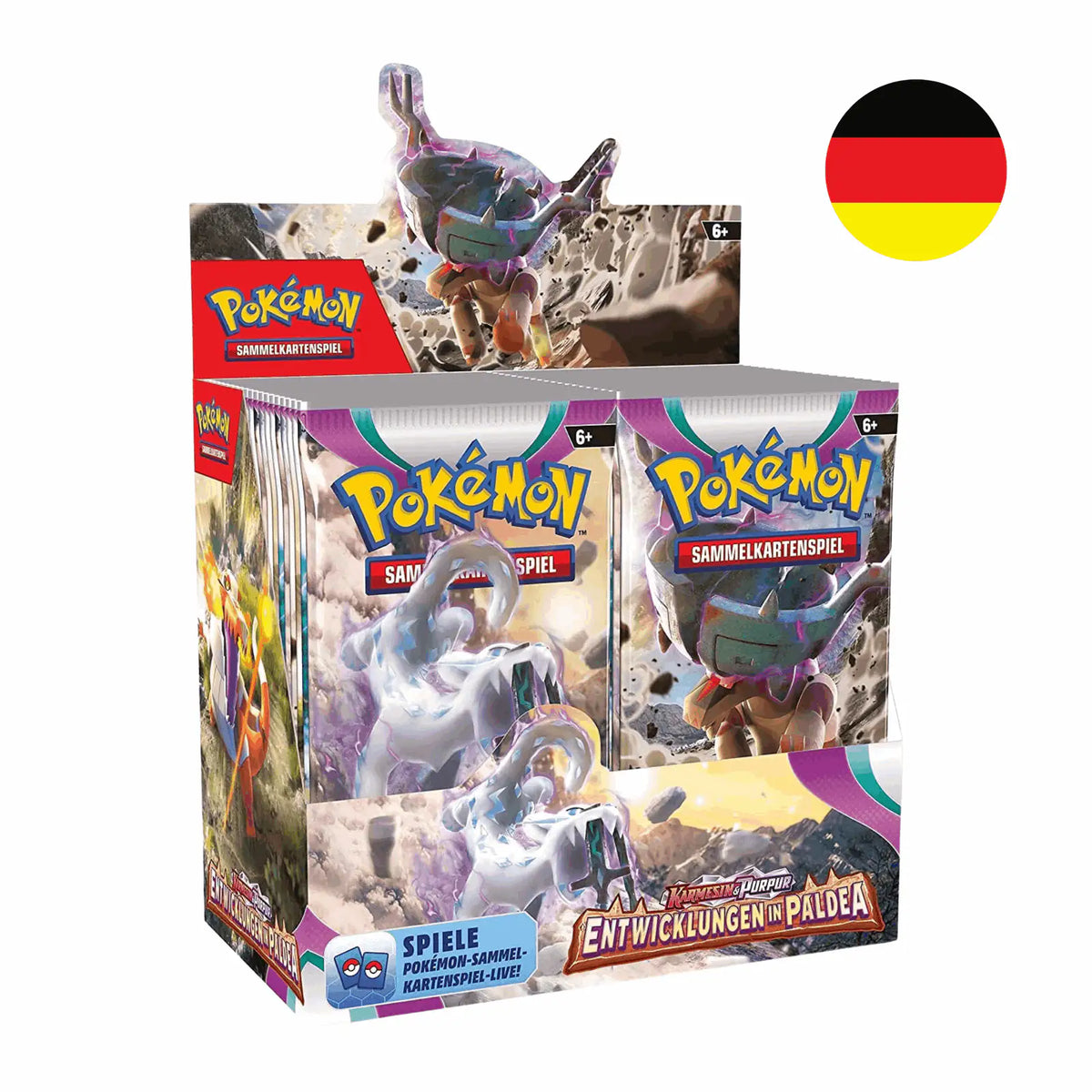 Pokémon - Karmesin & Purpur: Entwicklungen in Paldea Booster Display - DE