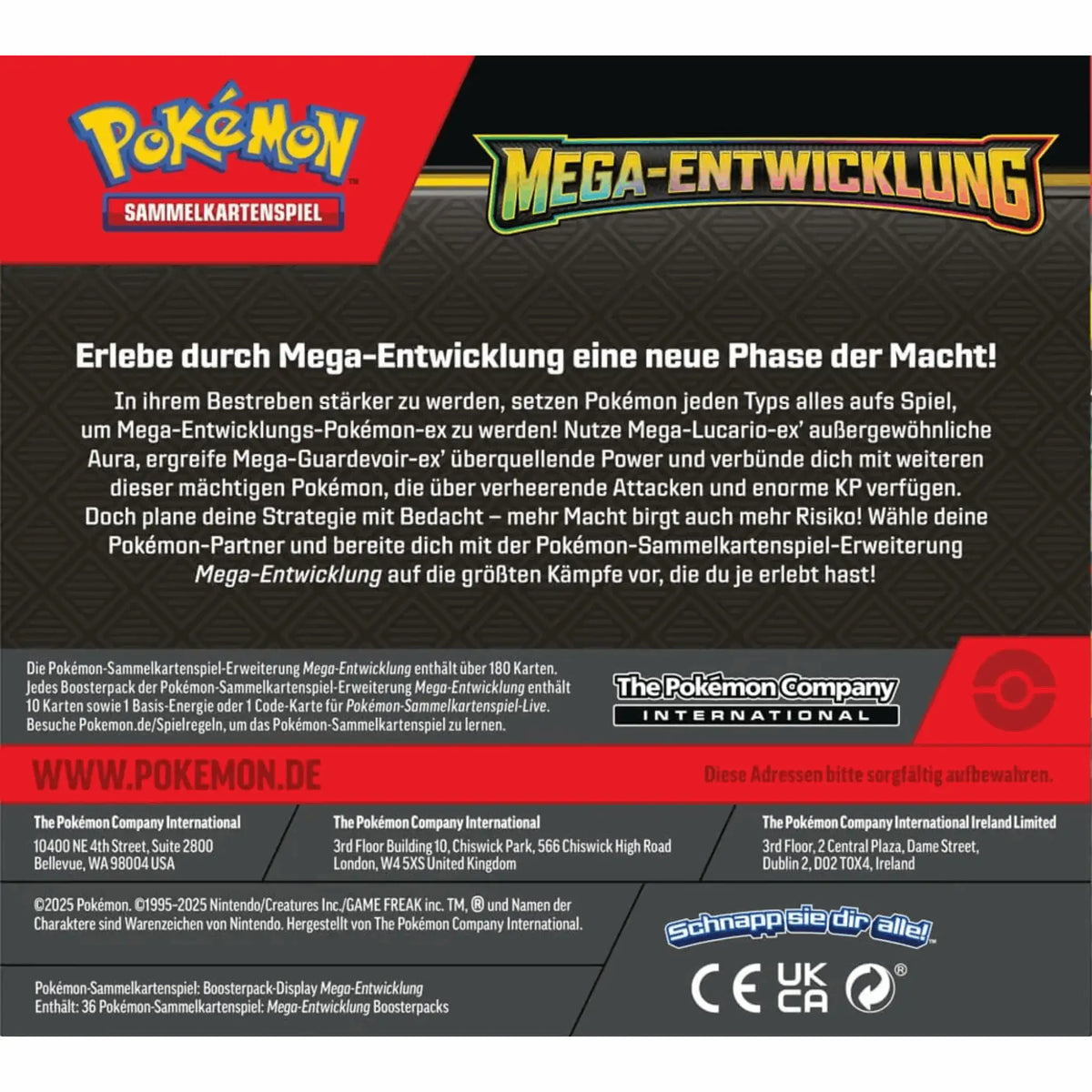 Pokémon - Mega-Entwicklung Booster Display - DE