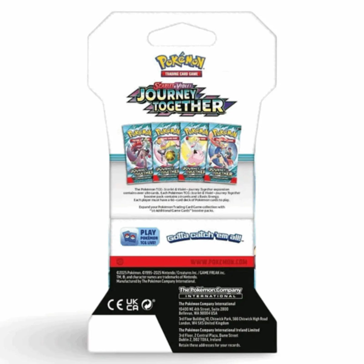 Pokémon - Scarlet & Violet: Journey Together 1x Sleeved Booster - EN