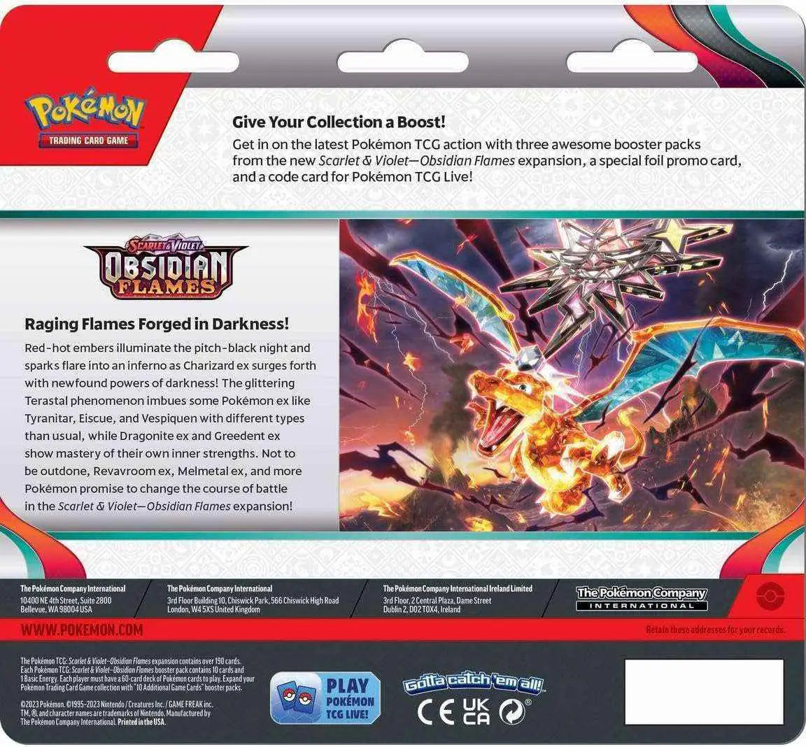 Pokémon - Scarlet & Violet: Obsidianflames Eevee 3-Pack Blister - EN