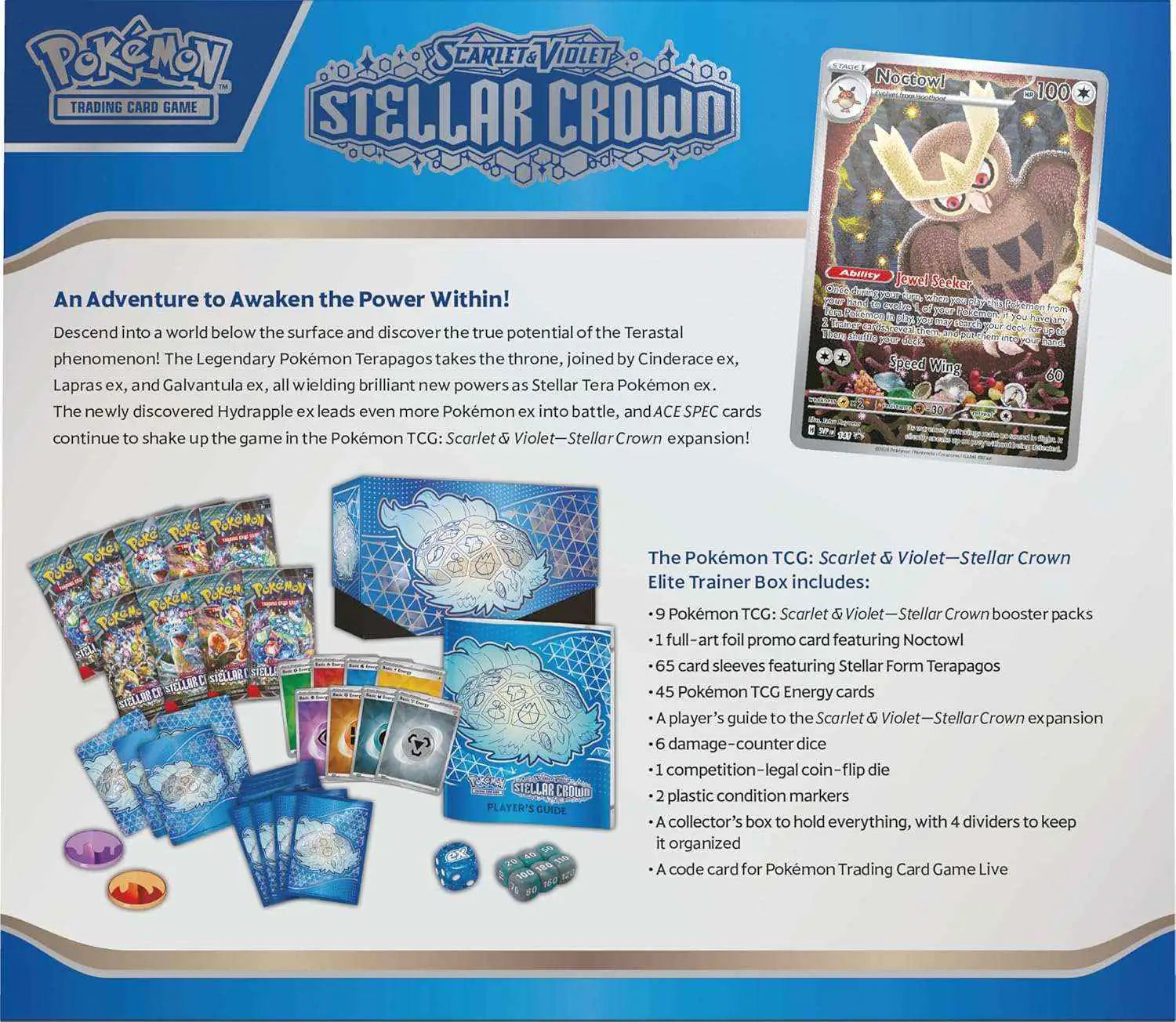 Pokémon - Scarlet & Violet: Stellar Crown Elite Trainer Box - EN