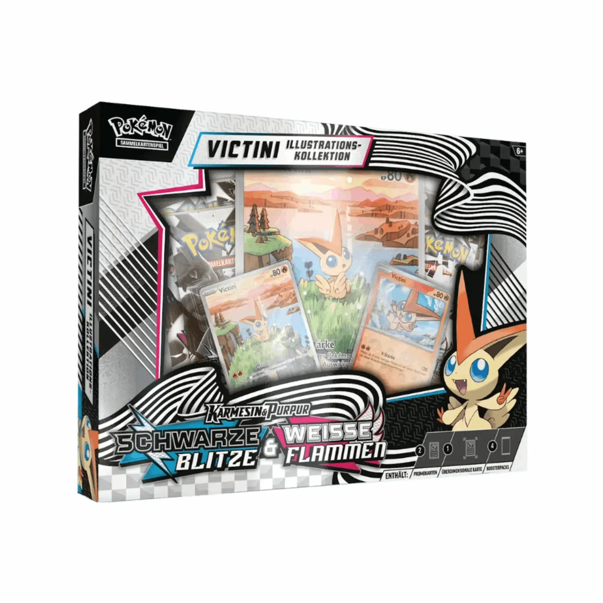 Pokémon - Schwarze Blitze & Weiße Flammen Victini Illustrationskollektion - DE