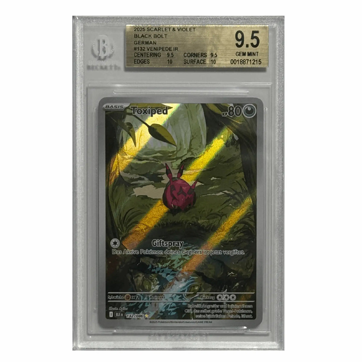 Pokémon - Toxiped IR #132 (Black Bolt) – BGS 9.5 Gem Mint