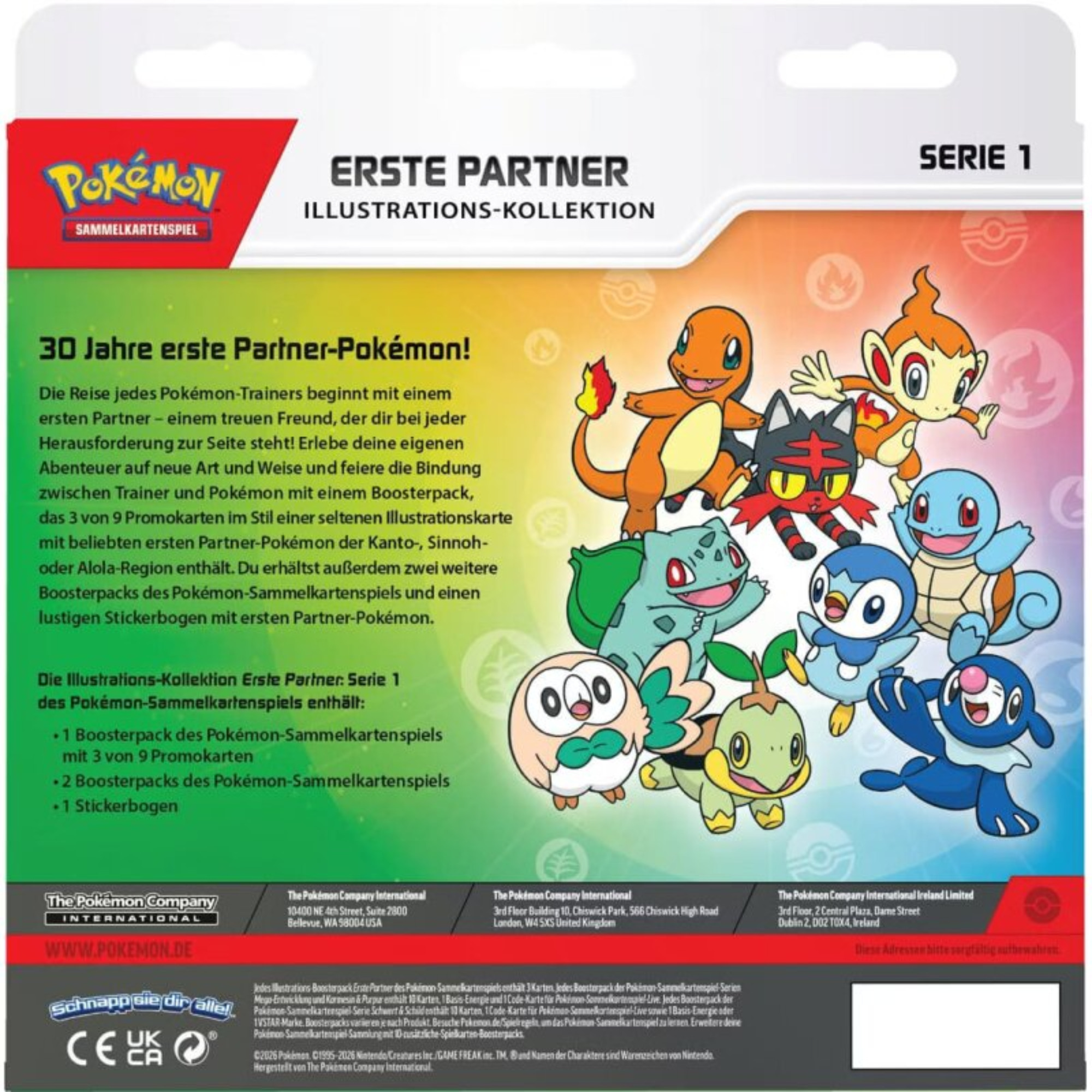 Pokémon - First Partner Illustration Collection Box Series 1 - DE