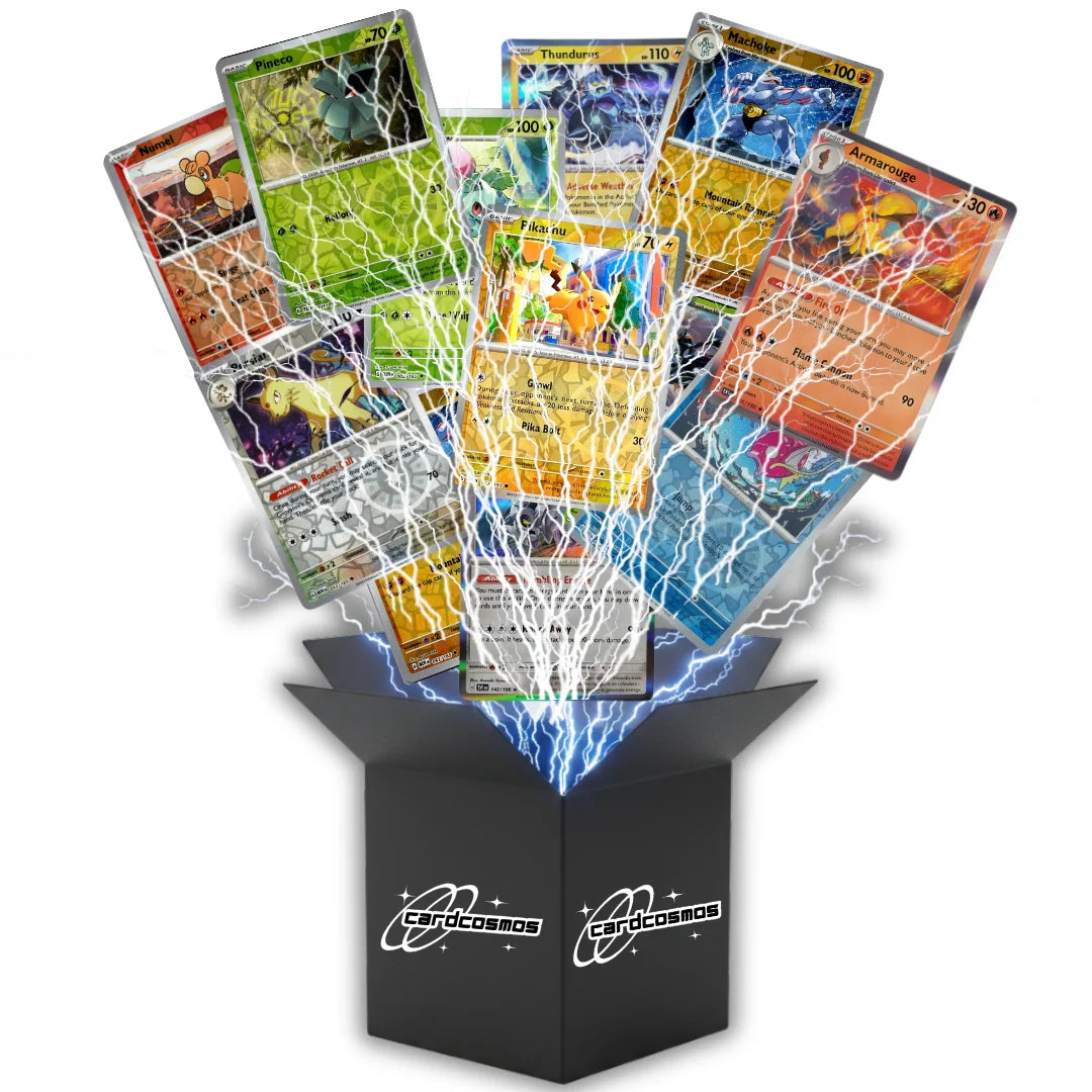 Pokémon Holo Zestaw kart Angielski – 50 kart Holo i Reverse holo + 100 koszulek na karty