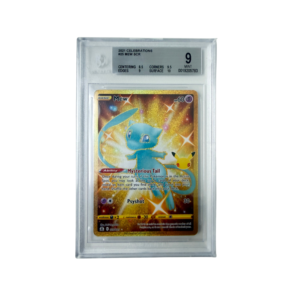 Pokémon - Mew #025/025 (Celebrations Secret Rare) – Beckett 9 Mint