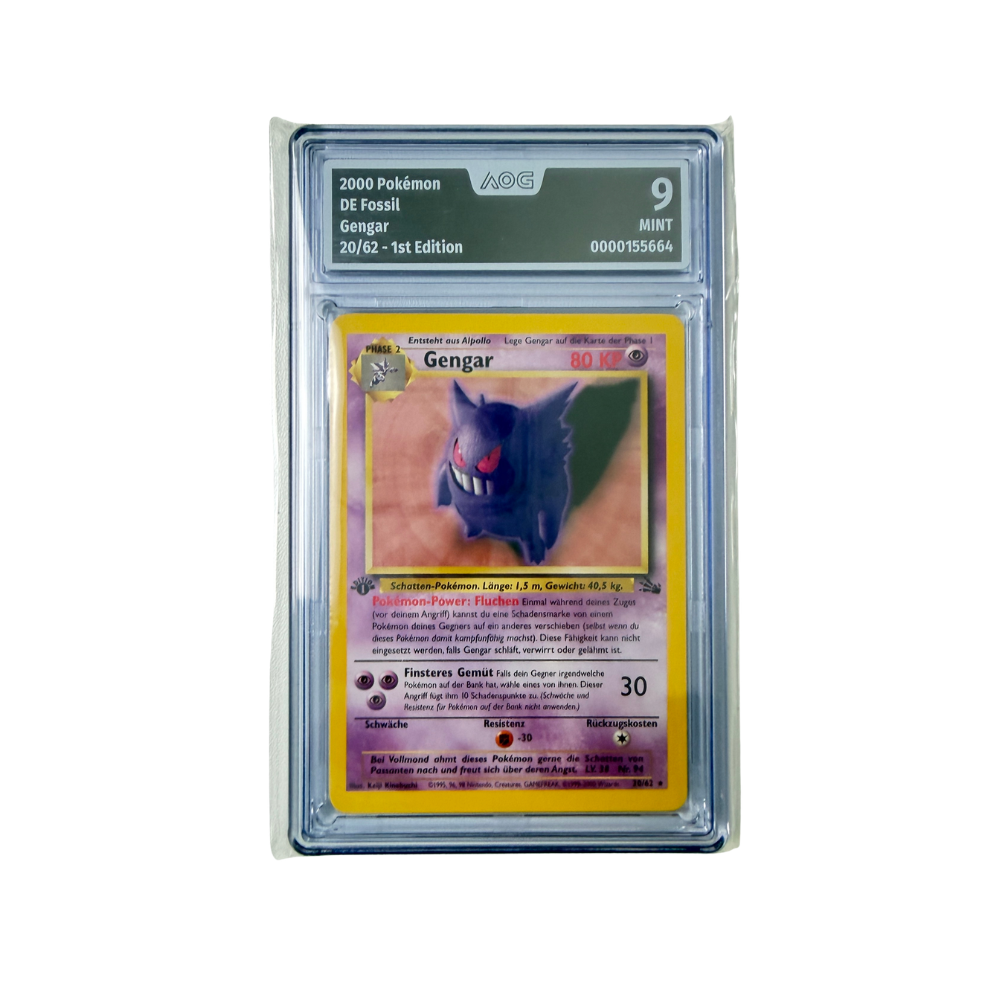 Pokémon - Gengar #20/62 (Fossil 1st Edition) – AOG 9 Mint