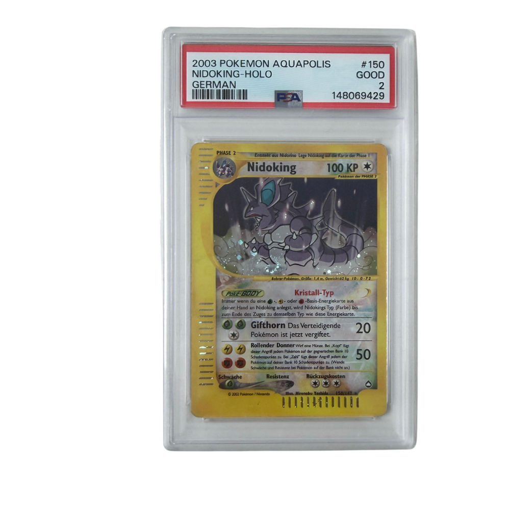 Pokémon - Nidoking #150/147 (Aquapolis Holo) – PSA 2 GOOD