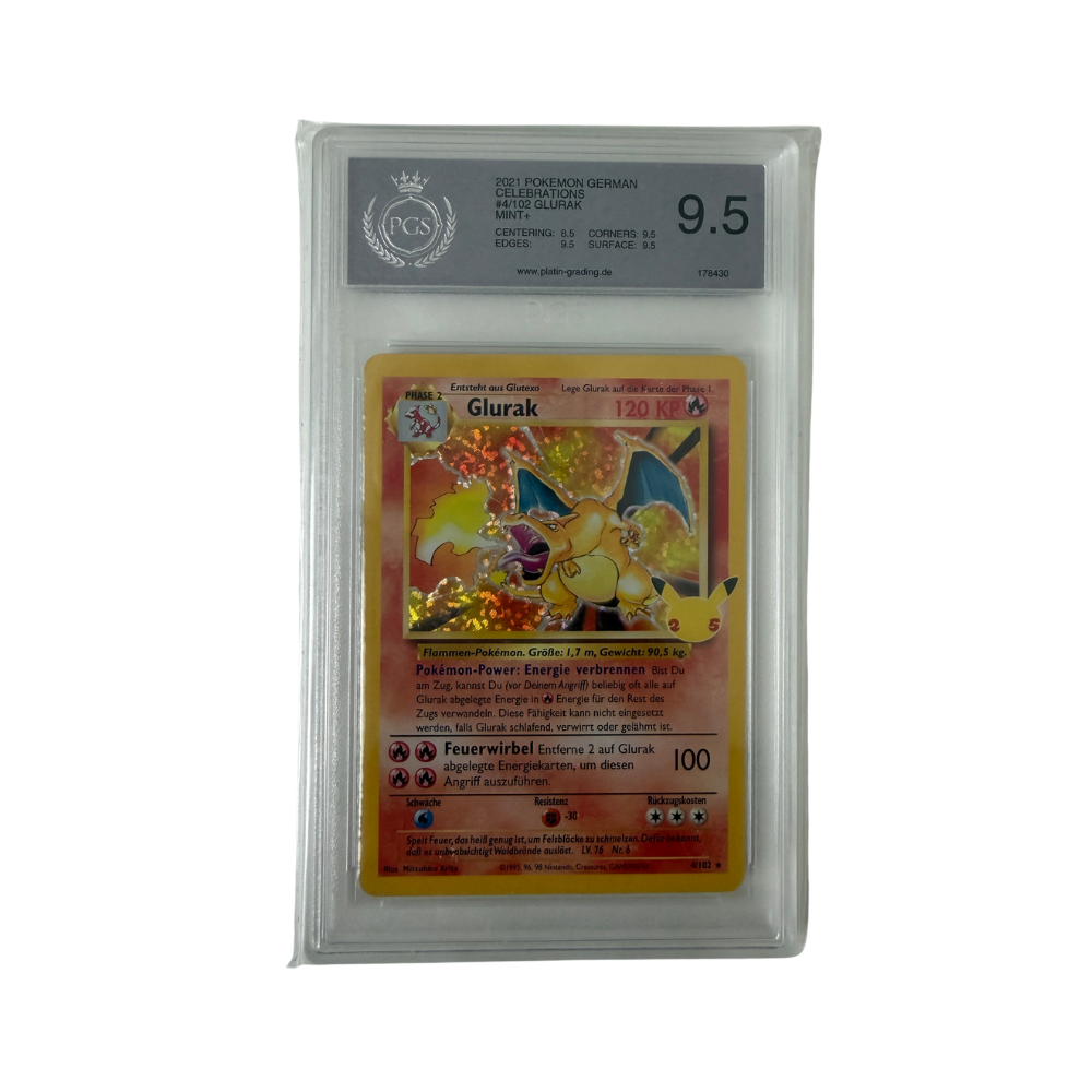 Pokémon - Glurak #4/102 (Celebrations) – PGS 9.5 Mint+