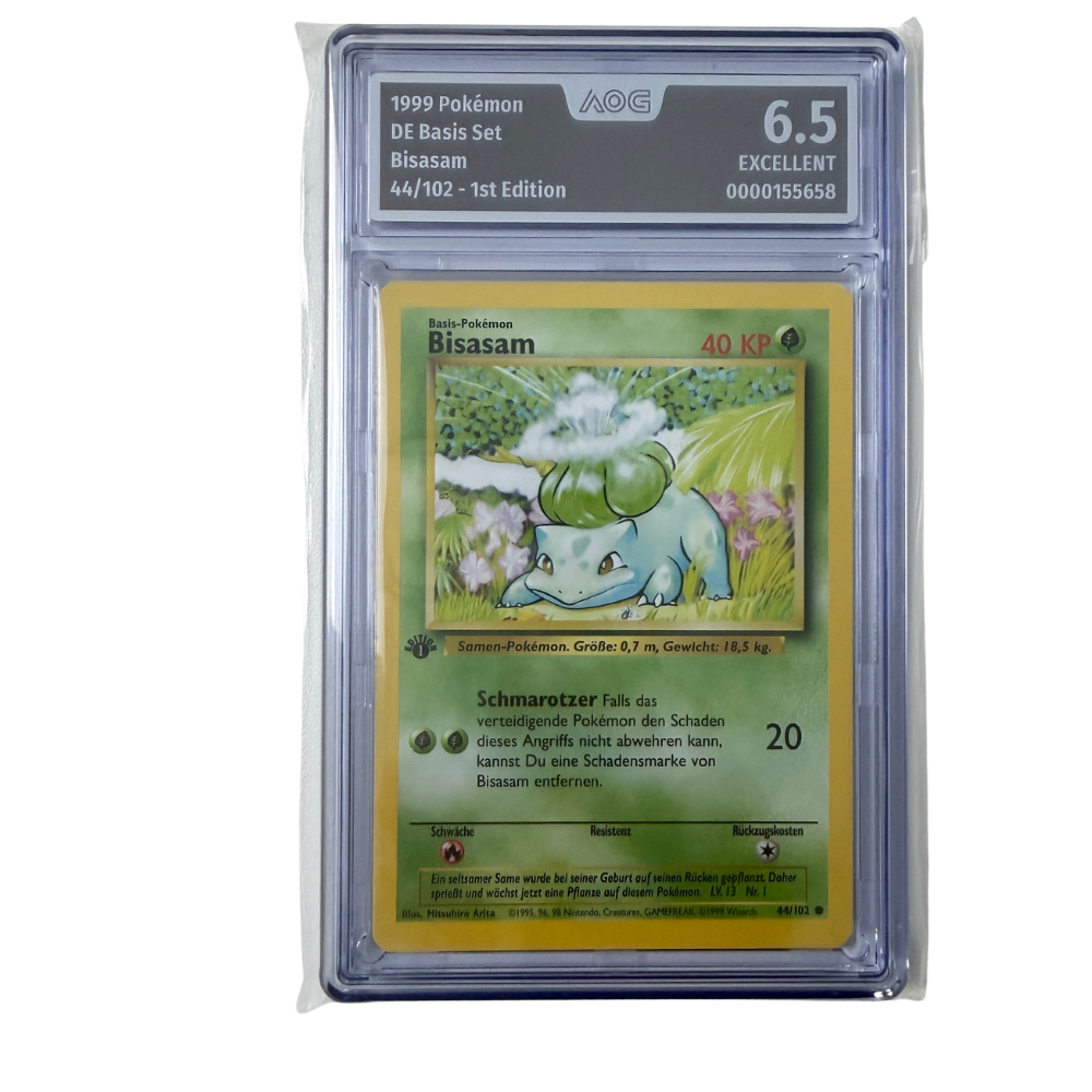 Pokémon - Bisasam #44/102 (Basis Set 1st Edition) – AOG 6.5 Excellent