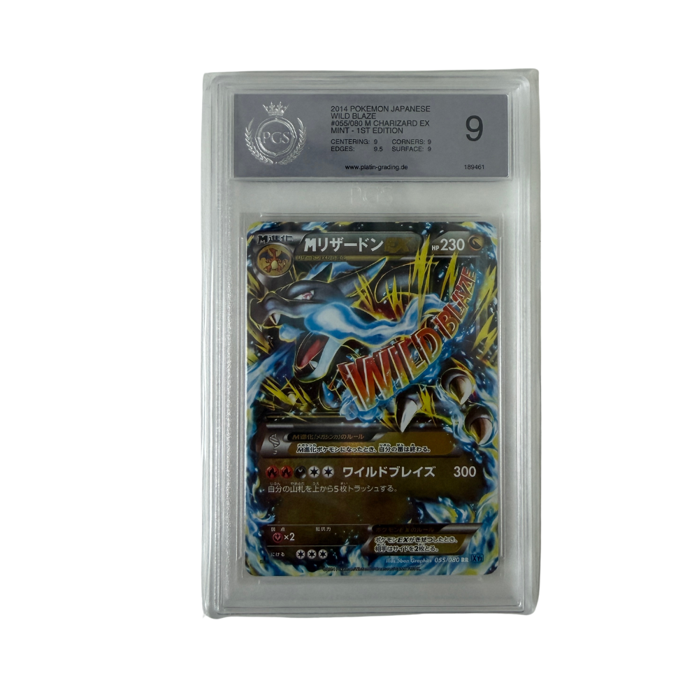 Pokémon - M Charizard EX #055/080 (Wild Blaze 1st Edition) – PGS 9 Mint