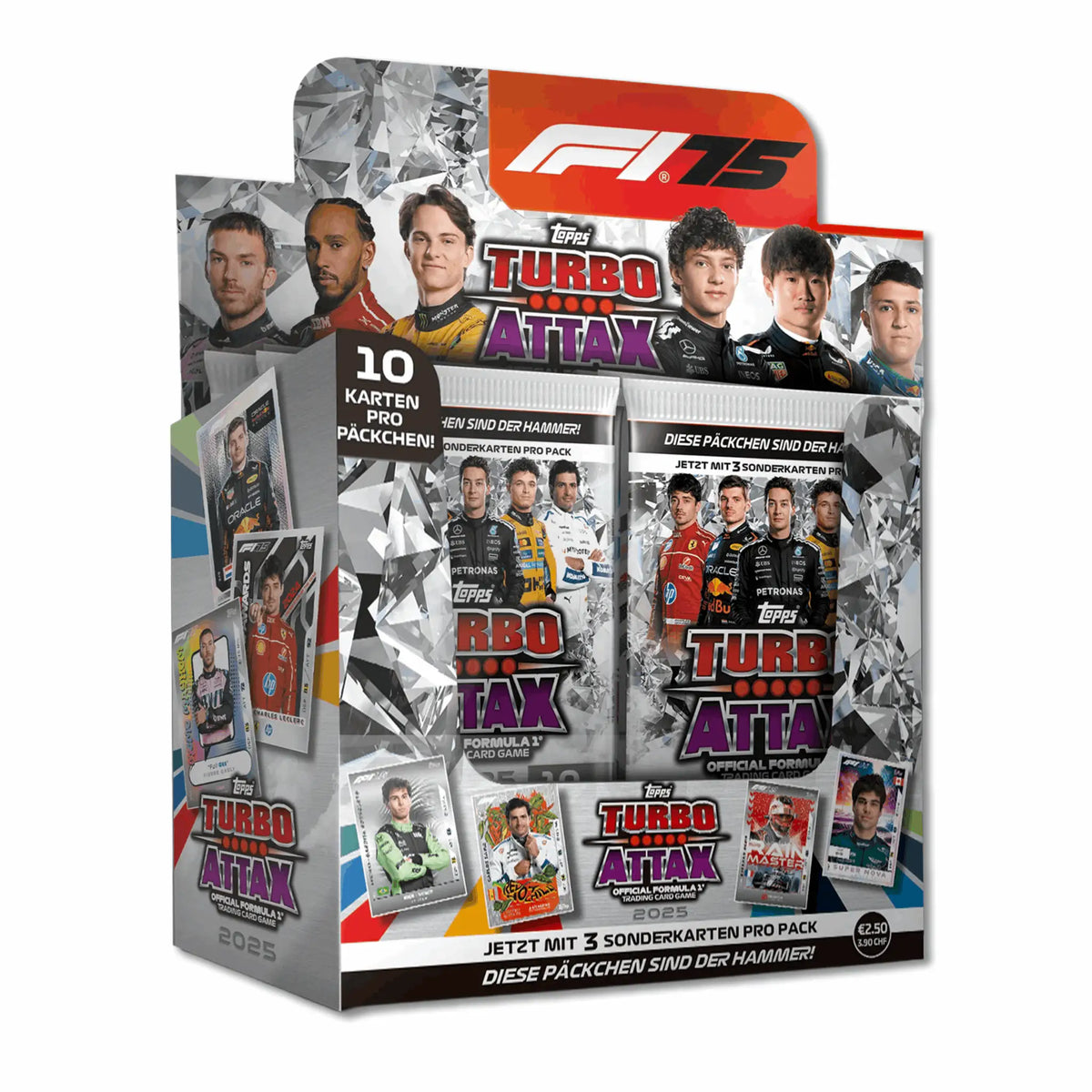Topps - Turbo Attax Formula 1 2025 Komplettbox Display - DE