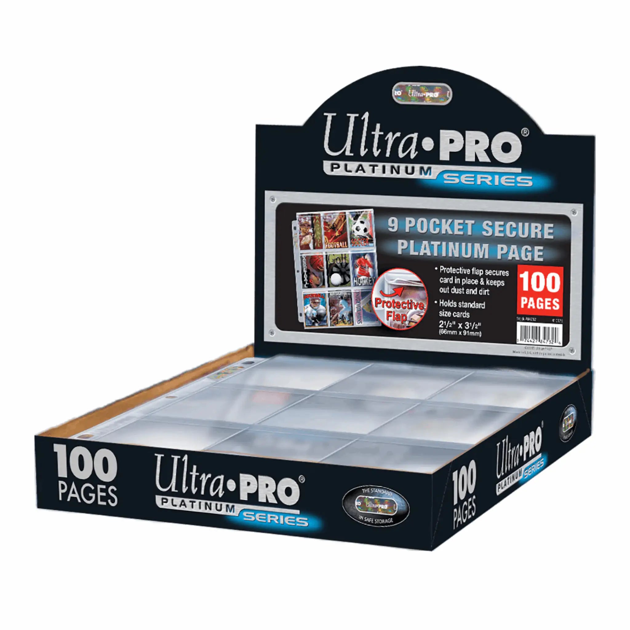 Ultra Pro - Platinum 9-Pocket Pages (11 Hole) Display (100 Pages)