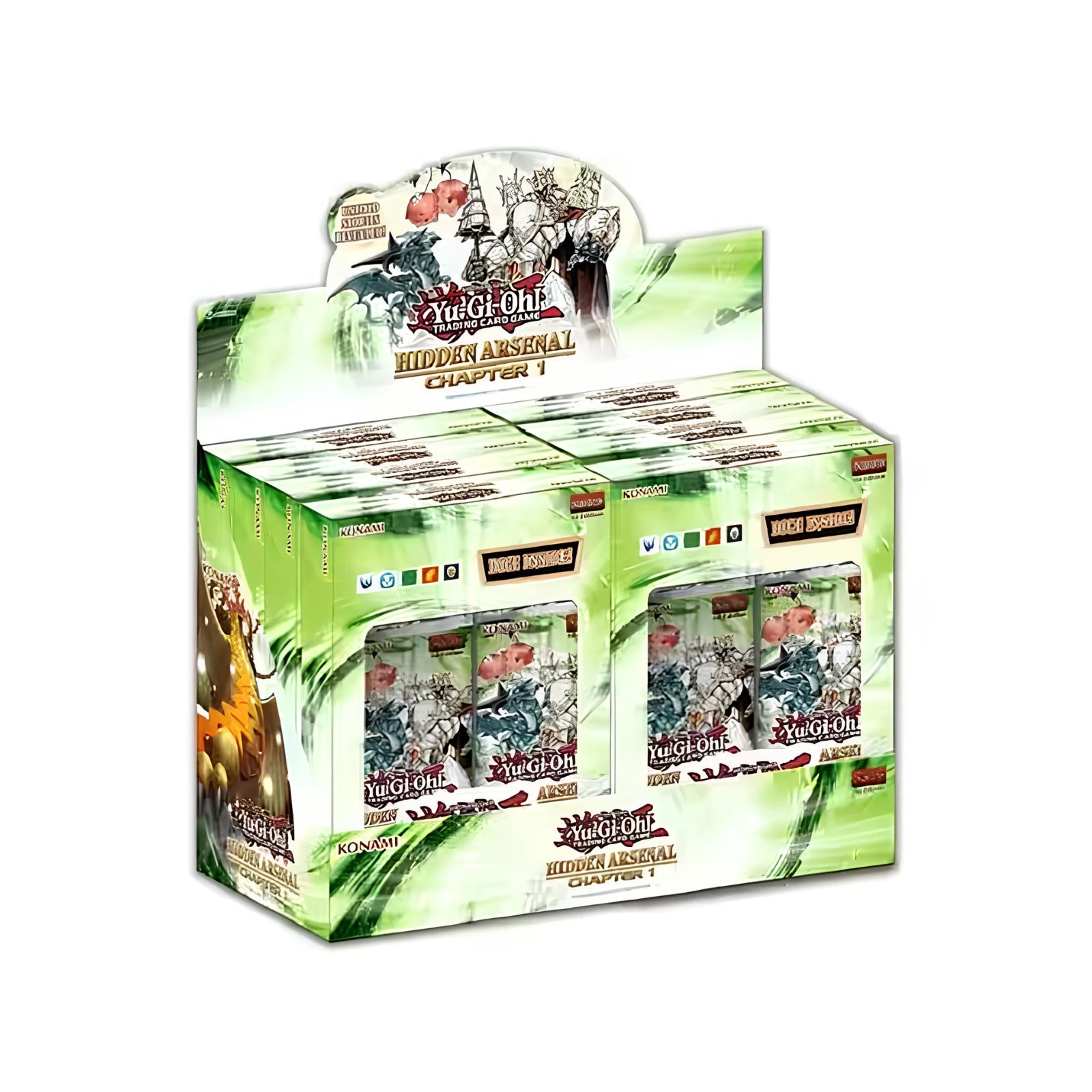 Yu-Gi-Oh! - Hidden Arsenal: Chapter 1 Box zestaw 8 kart - Niemiecki