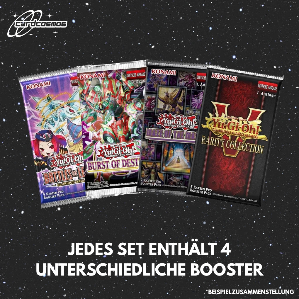 Yu-Gi-Oh! Mystery Booster Set Niemiecki – 4 różne losowe Booster