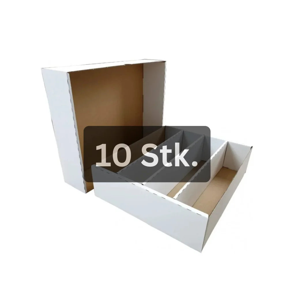 cardcosmos Pudełka na karty dla 4000 kart – Storage Boxen z 4 rzędami