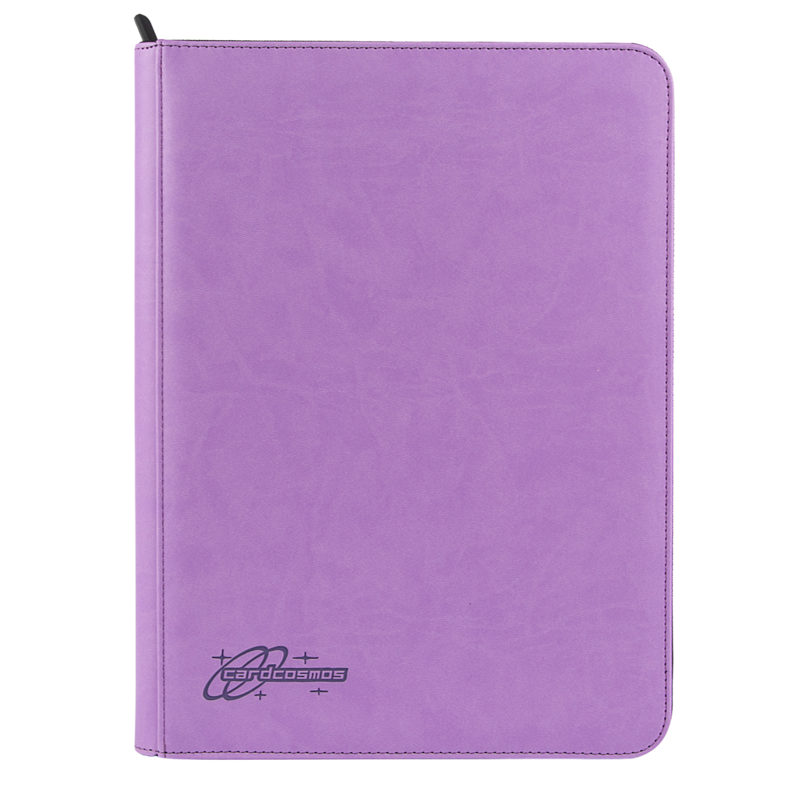 cardcosmos - 9-kieszeniowy Premium leather binder z zamkiem - fioletowy