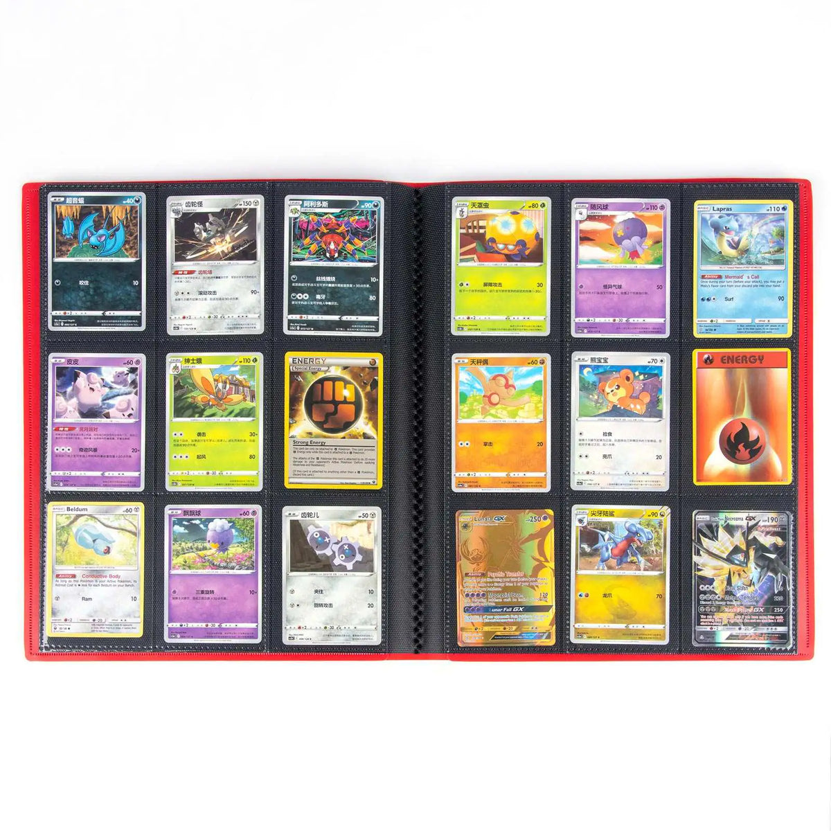 cardcosmos - 9 Pocket Basic Strap Binder - Rot