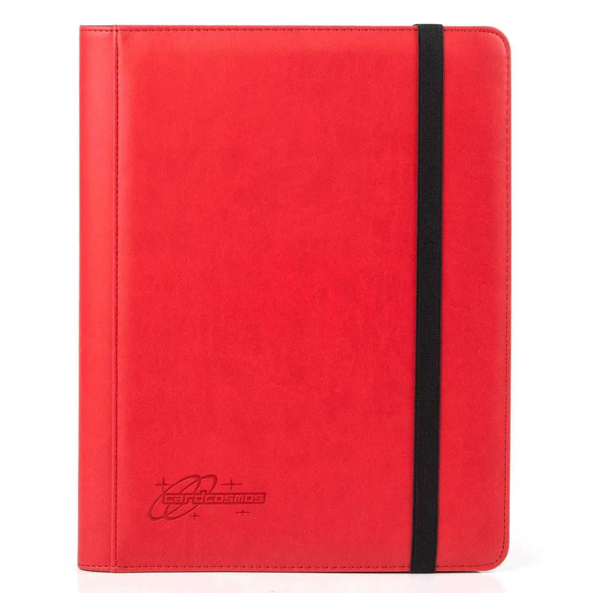 cardcosmos - 9 Pocket Strap Premium Leather Binder - Rot