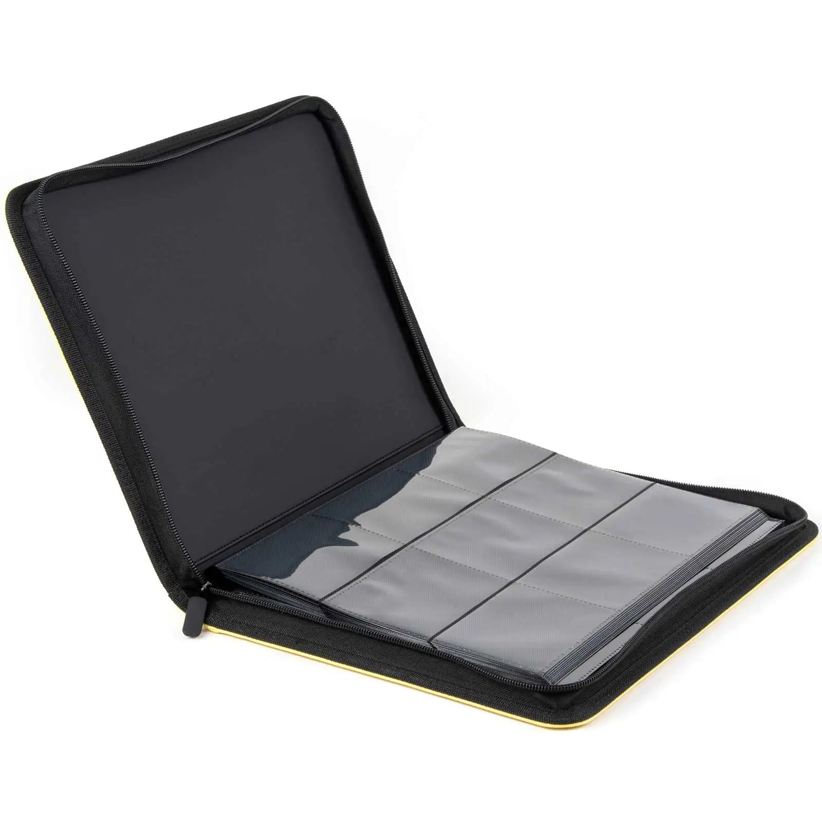 cardcosmos - 9 Pocket Zip Premium Leather Binder - Gelb