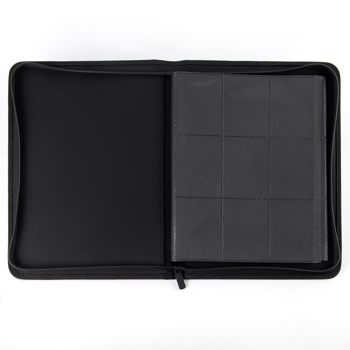 cardcosmos - 9 Pocket Zip Premium Leather Binder - Lila