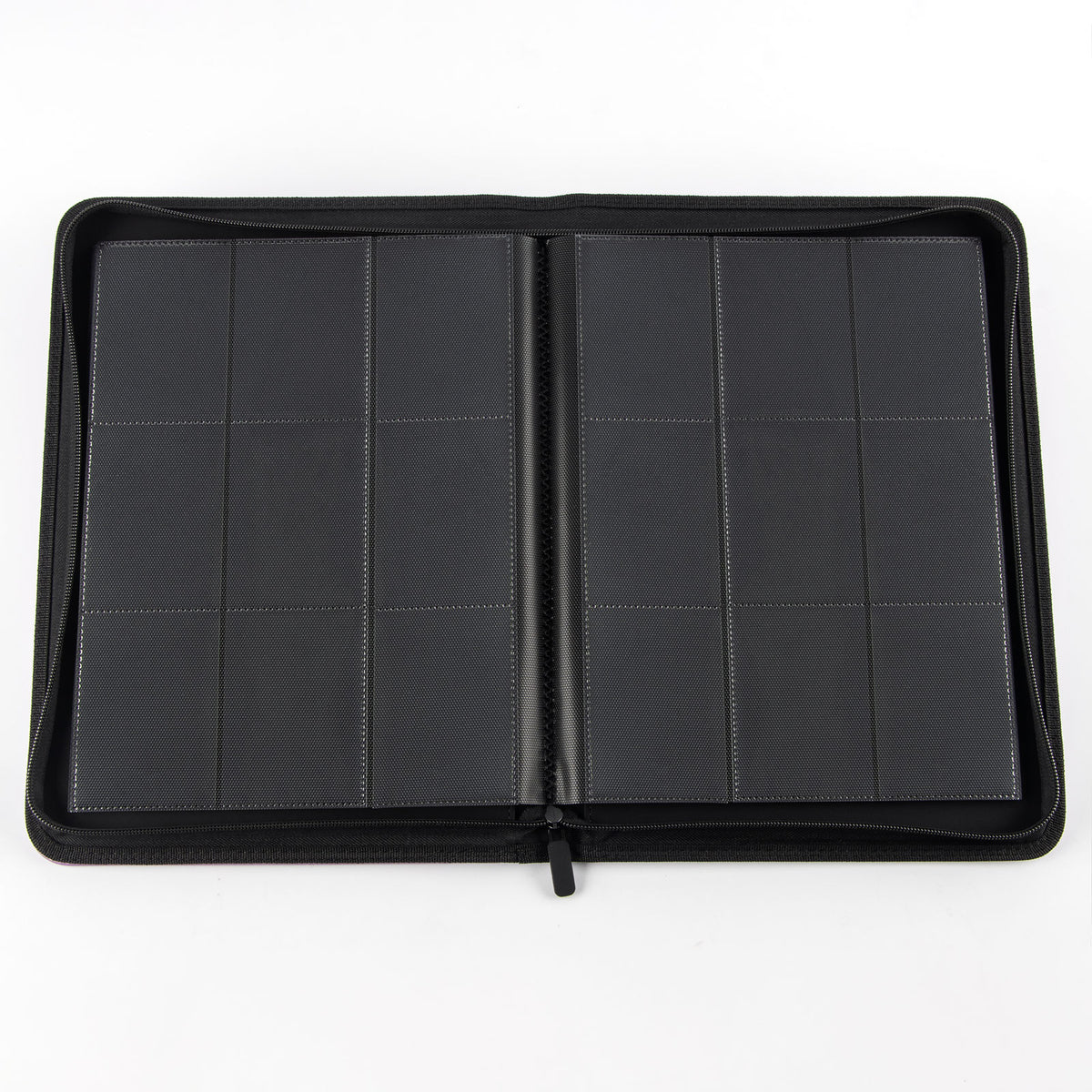 cardcosmos - 9 Pocket Zip Premium Leather Binder - Lila