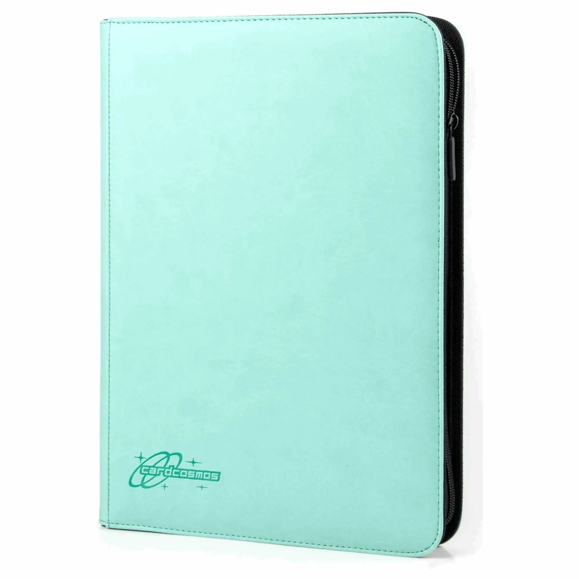 cardcosmos - 9 Pocket Zip Premium Leather Binder - Mintgrün