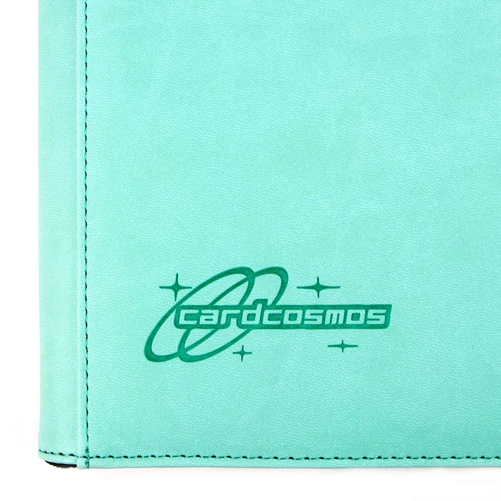 cardcosmos - 9 Pocket Zip Premium Leather Binder - Mintgrün