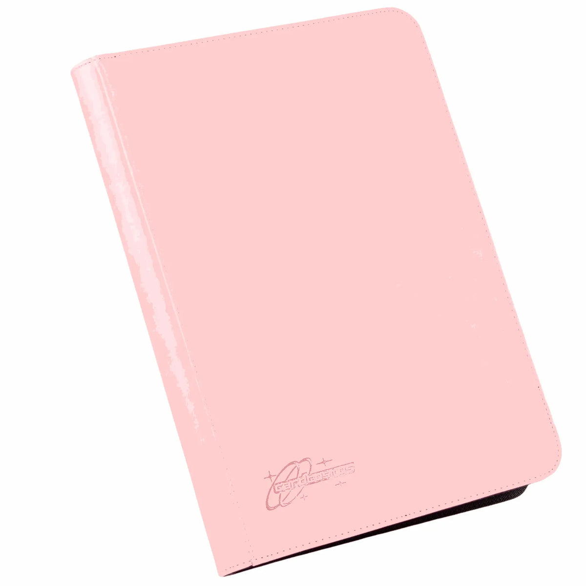 cardcosmos - 9 Pocket Zip Premium Leather Binder - Pink