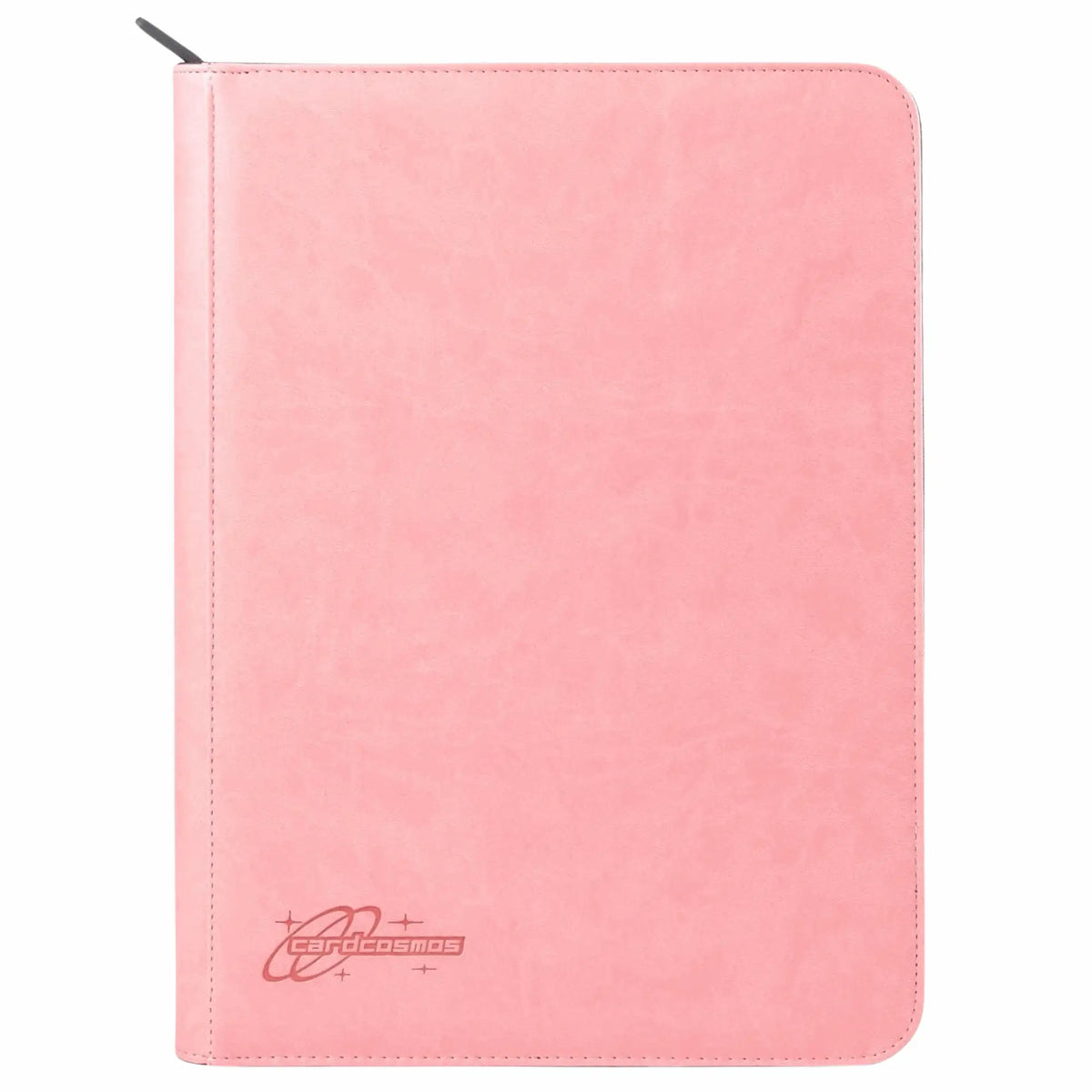 cardcosmos - 9 Pocket Zip Premium Leather Binder - Pink