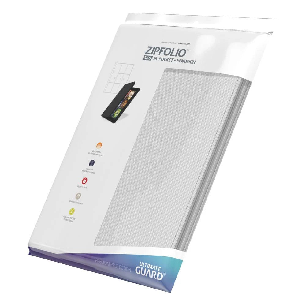 Ultimate Guard Zipfolio 360 18-Pocket Xenoskin Weiß